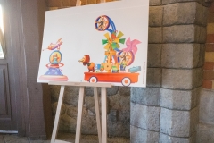 Zeichnung des Toy Story Paradenwagens