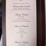 Französische Frühstückskarte der Auberge