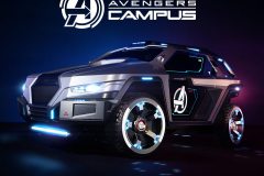 Konzeptzeichnung eines Superhero Cars für den Avengers Campus Konzeptzeichnung eines Superhero Cars für den Avengers Campus
