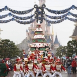 Weihnachtsparade auf der Main Street