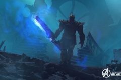 Thanos bedroht die Avengers bei Avengers Infinity Defense Thanos bedroht die Avengers bei Avengers Infinity Defense