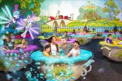 Konzeptzeichnung zu einer Mary Poppins-Teetassen-Attraktion in Epcot (© The Walt Disney Company)