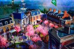 UK-Pavillon Mary Poppins – Konzeptzeichnung (© The Walt Disney Company)