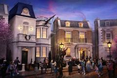 UK-Pavillon Mary Poppins – Konzeptzeichnung (© The Walt Disney Company)