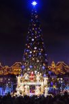 Bühne vor dem Weihnachtsbaum Bühne vor dem Weihnachtsbaum
