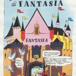 Comcizeichnung eines Schlosses mit der Aufschrift Fantasia