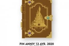 Pin in Form eines Märchenbuchs