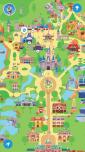 Bunter Parkplan wird in der App Play Disney Parks angezeigt