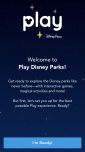 Begrüßung in der Play Disney Parks app