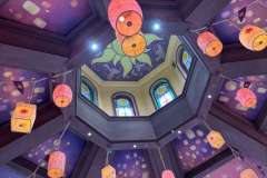 Blick auf die Decken-Fresken