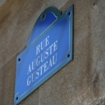 Straßenschile Rue Auguste Gusteau