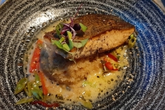 Hauptgericht mit Lachs
