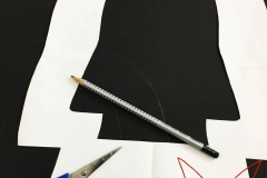 Darth Vader als Scheerenschnitt