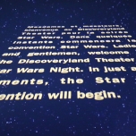 Auftakt der Star Wars Conention im Discoveryland Theatre