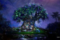 Konzeptzeichnung zur Beleuchtung vom Tree of Life im Animal Kingdom