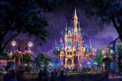 Konzeptzeichnung zur Beleuchtung von Cinderella's Castle im Magic Kingdom
