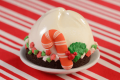 White Chocolate Peppermint Mousse Brownie
