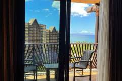 Blick auf den Balkon des Zimmers Blick auf den Balkon des Zimmers