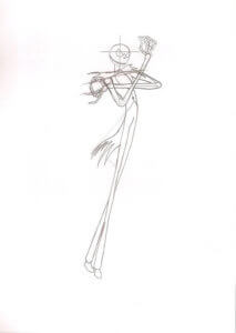 Jack Skellington Zeichenschule Schritt 7: Detailarbeiten