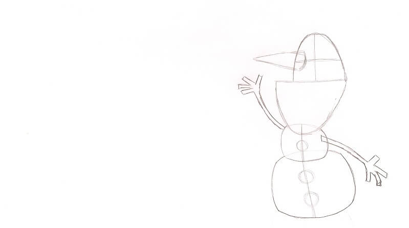 ☃️ Schneemann malen I Eiskönigin - how to draw Snowman Olaf I Frozen -  рисуем олафа холодное сердце - YouTube