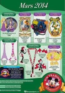 Disneyland Paris Pin Trading Kollektion Närz 2013