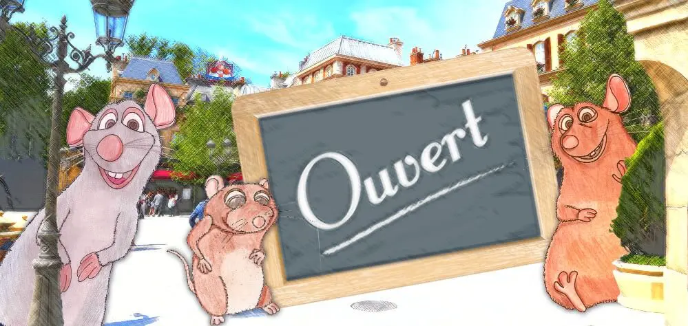 Remy, Emile und Baby Rat begrüßen Euch am Place de Remy bei Ratatouille