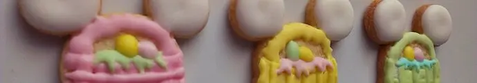 Ostereier mit Mickey-Ohren als Kekse