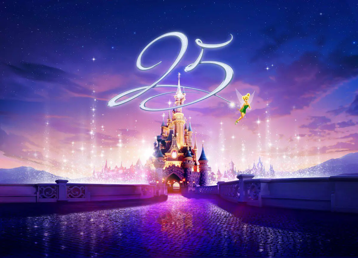 Der 25. Geburtstag des Disneyland Paris Der 25. Geburtstag des Disneyland Paris - Logo und Details des Jubiläumsjahres
