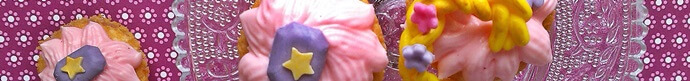 Rapunzel Cupcakes von oben