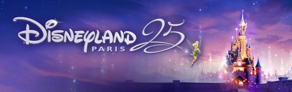 Grafik zu den Feiern zum 25. Geburtstag des Disneyland Paris