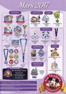 Pin Trading Kollektiom März 2017 im Disneyland Paris