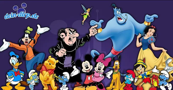 Disney Figuren inkl. Gargamel und Schlümpfen