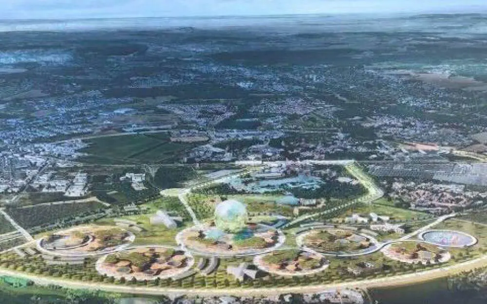 Concept Art fpr die Weltausstellung 2025 in Marne-la-Vallée