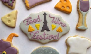 Food & Wine Festival Logo als Keks