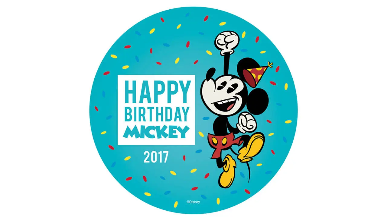 Mickeys Geburtstag Button Bild
