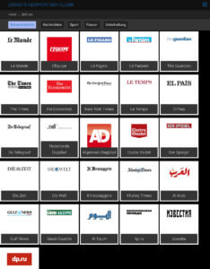 Links zu Online Zeitungen