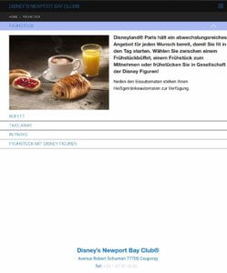 Infos über Frühstück