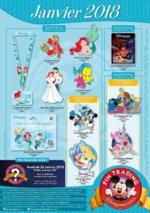 Die Pin-Neuerscheiungen des Disneyland Paris im Januar 2018: Arielle, Star Wars und limitierte Stars on Parade Serie