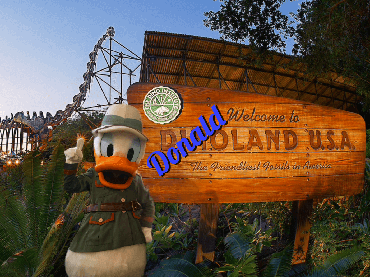 Dinoland mit Donald