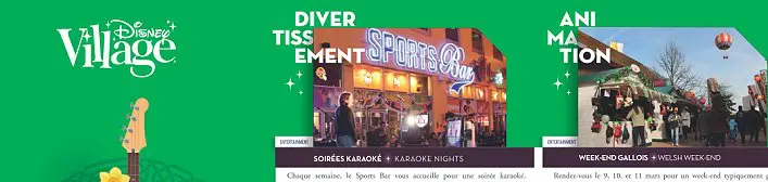 Events im Disney Village im März 2018