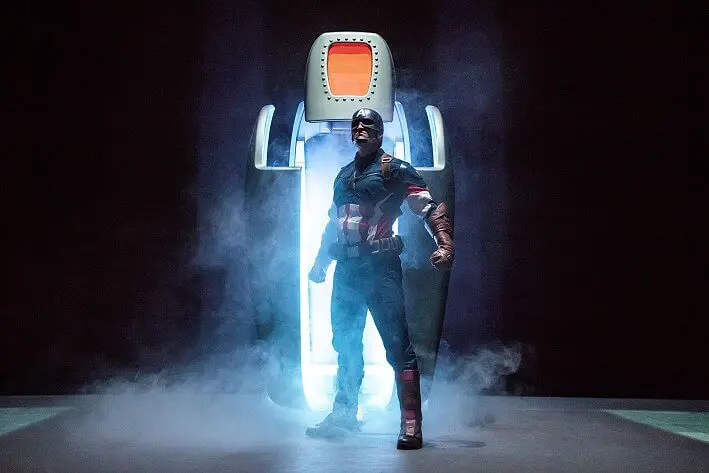 Captain America in der Show Super Heroes United