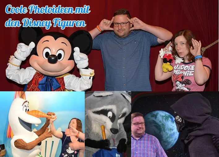 Kreative Ideen für Fotos mit den Disney Figuren