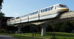 Peach Monorail in Walt Disney World