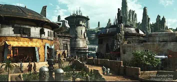 Konzeptzeichnung Black Spire Outpost