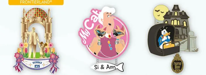Drei Pins aus der Auswahl neuer Pins im August 2018