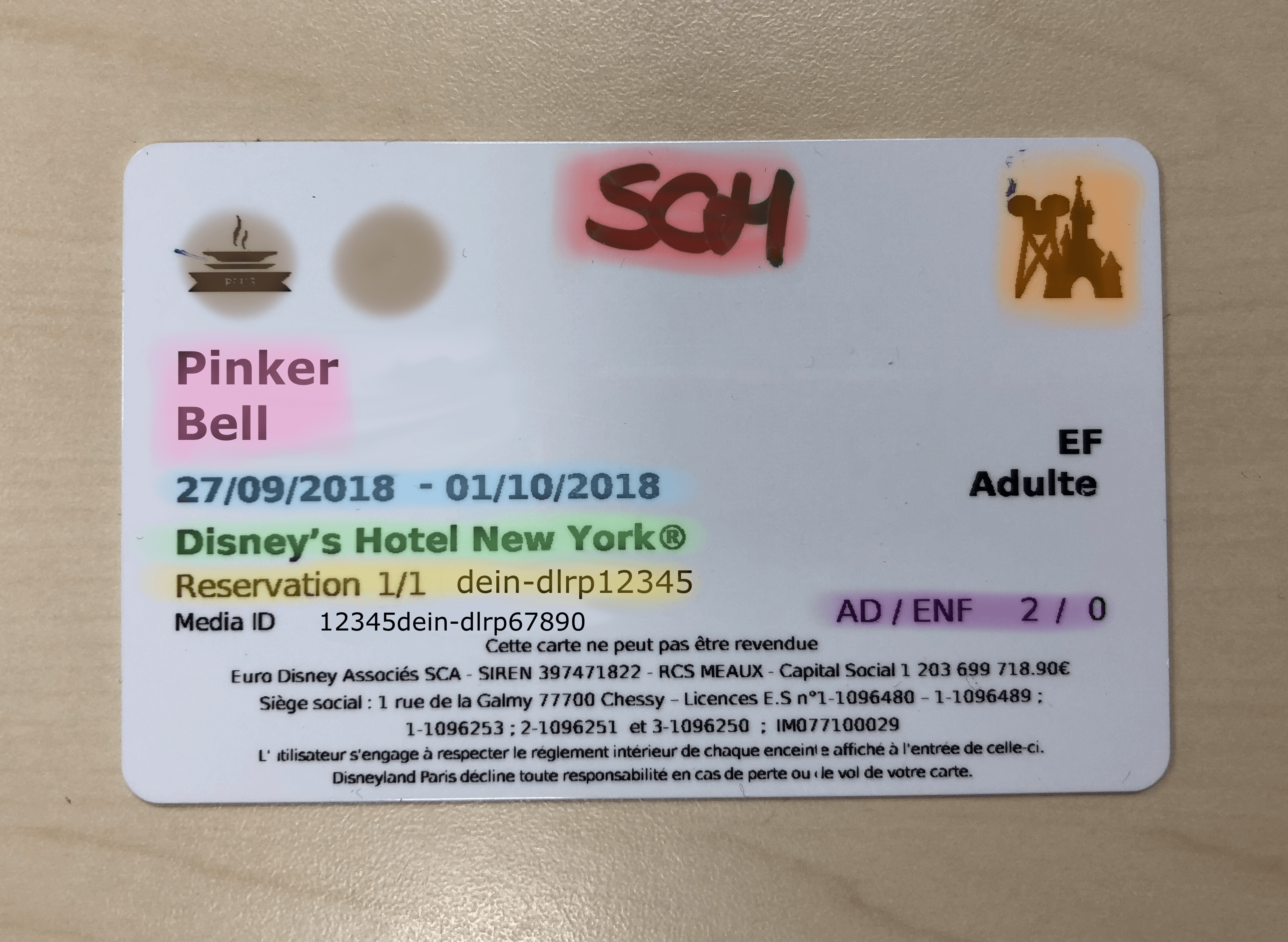 Rückseite eines Magic Pass