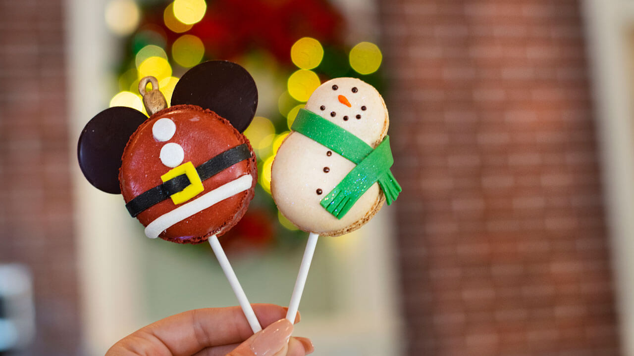 festliche Macaroons am Stil