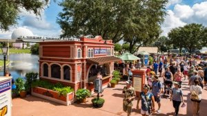 Imbissstand in Epcot zum Food & Wine Festival
