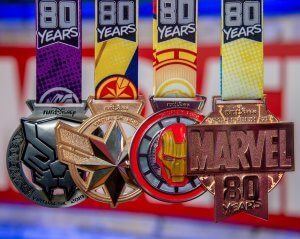 vier Medaillen zum Marvel Virtual Run