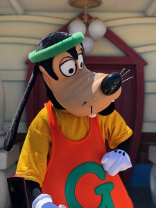 Goofy trifft seine Fans im Toontown in Tokyo Disneyland